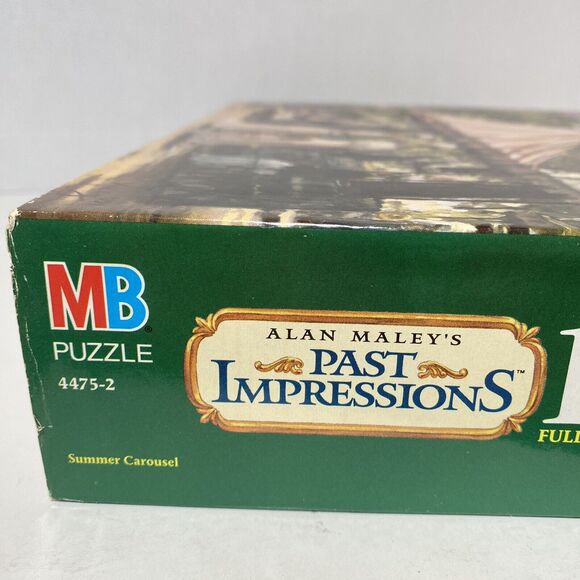 MB Alan Maley's Past Impressions Summer Carousel 1500 Piece Jigsaw Puzzle Sealed - Picture 3 of 6